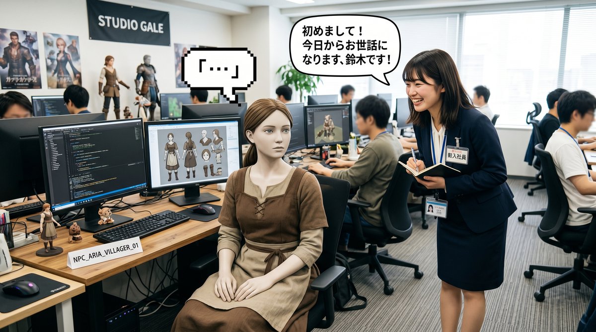 【図解】挨拶を無視する人への賢い距離の置き方：職場で無反応な嫌な相手を「ただのプログラムされたNPC（村人A）」だと思い込むことで、人間関係のストレスを無効化する心理テクニック