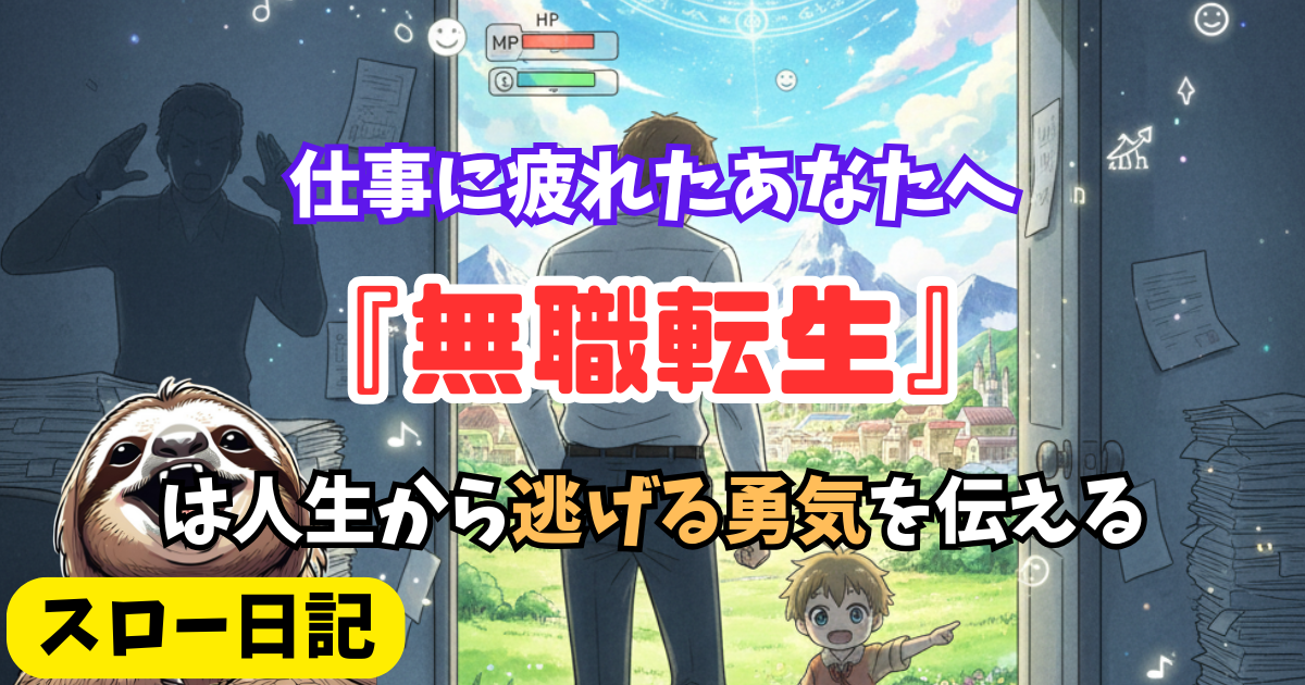 仕事に疲れたあなたへ｜『無職転生』が教えてくれる 人生から逃げる勇気