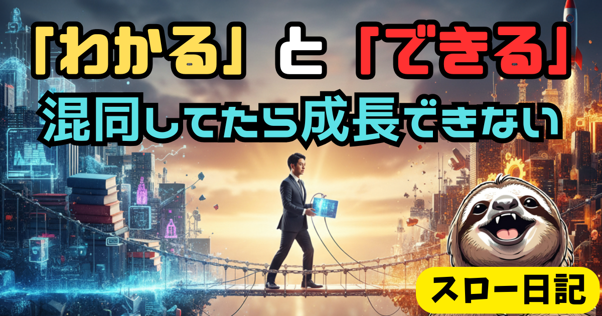 知識が結果に変わらない社会人へ：「わかるとできる」を繋ぐ最強のアウトプット習慣