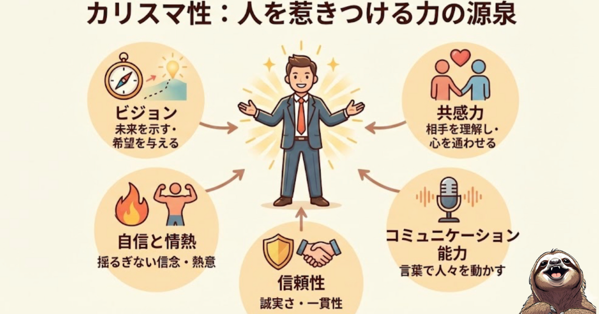 カリスマ性のわかりやすい図