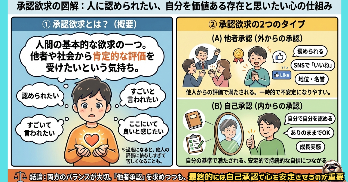 承認欲求のわかりやすい図