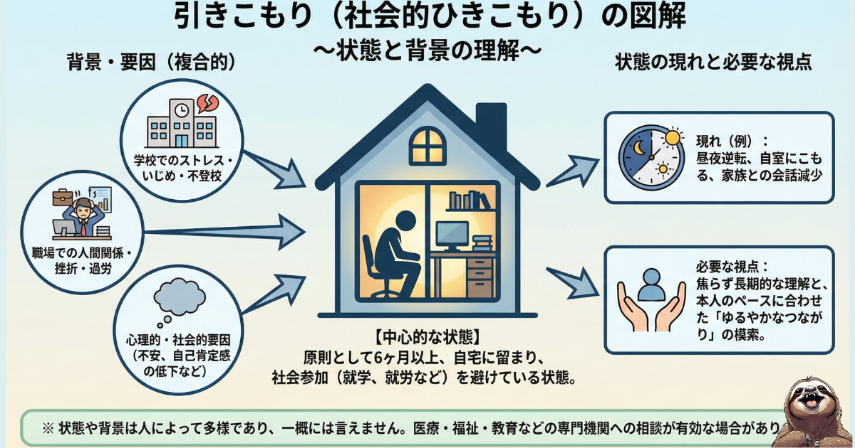 引きこもりのわかりやすい図