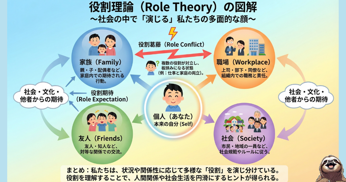 役割理論のわかりやすい図
