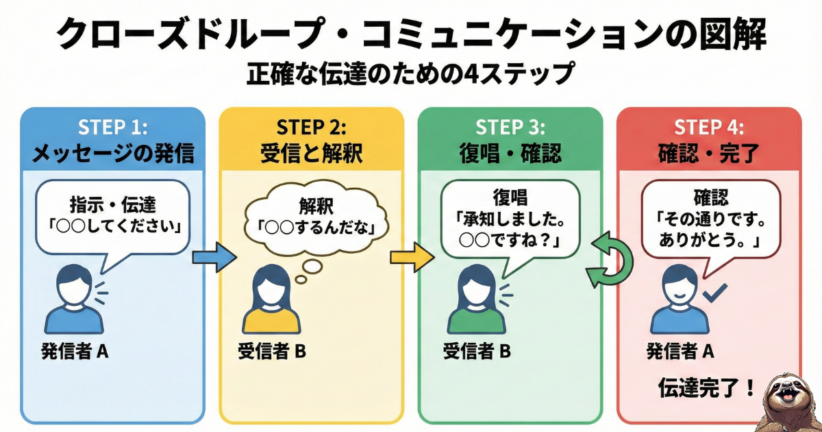 クローズドループ・コミュニケーションのわかりやすい図