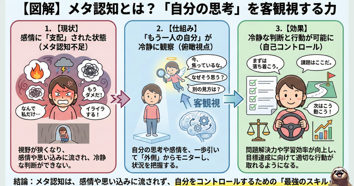 メタ認知のわかりやすい図