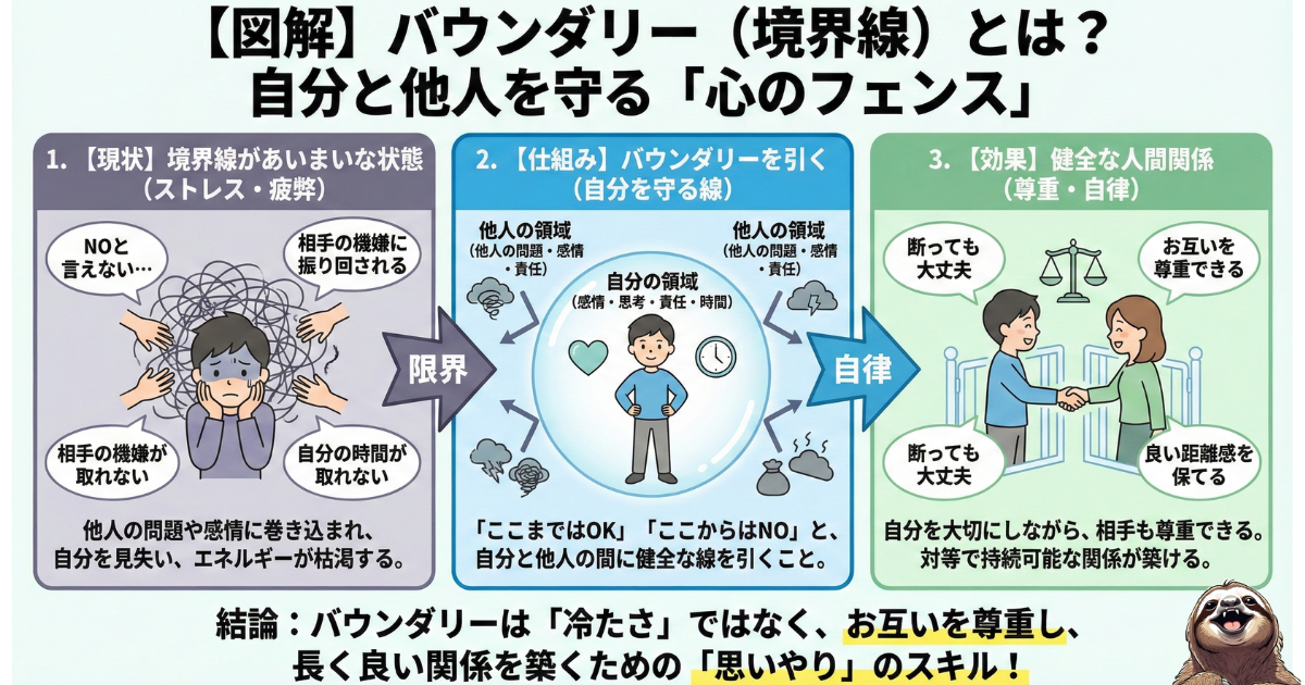 境界線(バウンダリー)のわかりやすい図