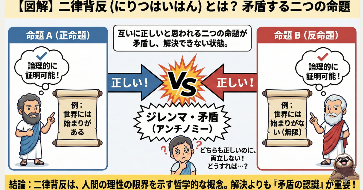 二律背反のわかりやすい図