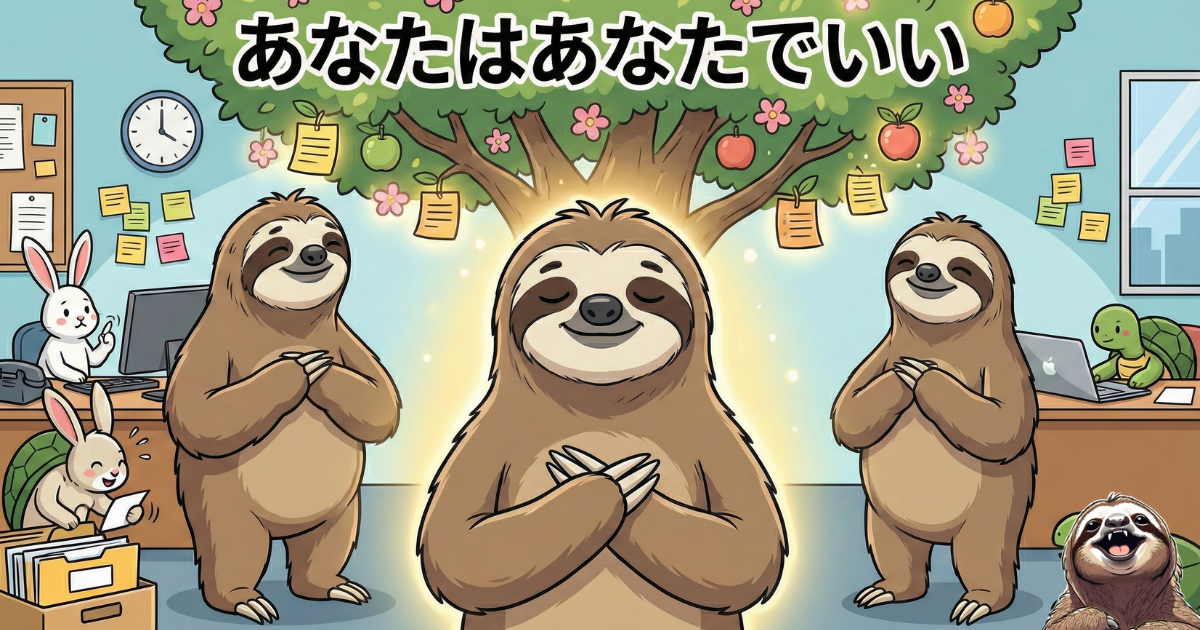 【図解】人間関係に疲れた心への最終処方箋：「あなたはあなたでいい」という自己受容のメッセージと、ありのままの自分を肯定して守る重要性